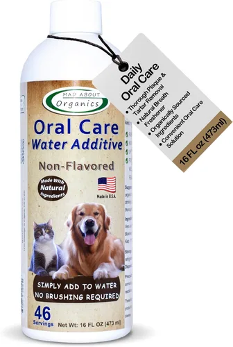 Vista 8 de Aditivo de agua para el cuidado bucal para gatos y perros, soporte dental suave, reduce los olores del aliento, promueve la salud de las encías, sin