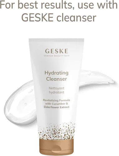 Vista 5 de GESKE SmartAppGuided™ Cepillo facial sónico 5 en 1 Cepillo de limpieza facial eléctrico vibratorio Cepillo de silicona suave Limpiador facial