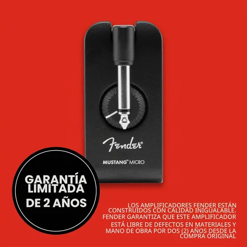Vista 10 de Fender Mustang Micro Amplificador de Auriculares, con 2 años de garantía
