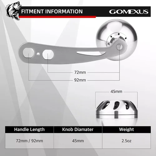 Vista 5 de GOMEXUS Power Handle for Penn Special Senator 113H 4/0 Reel Power Handle (Not for 112H/114H)