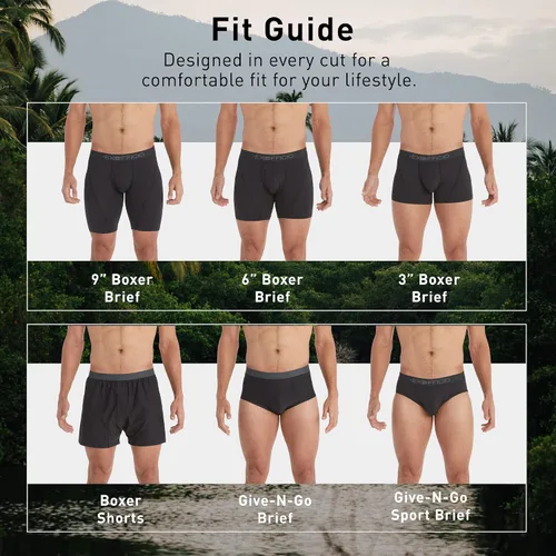 Vista 6 de ExOfficio Men's Give-N-Go Sport 2.0 Boxer Brief 9 inch