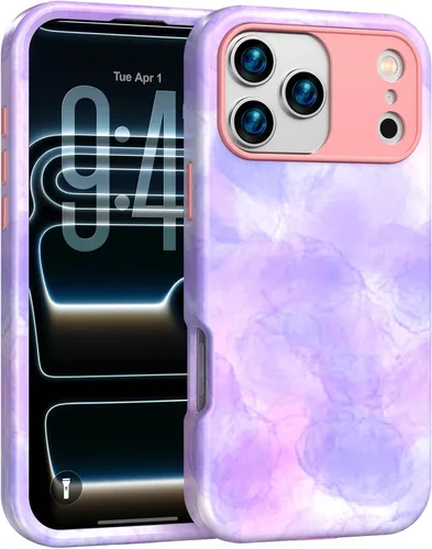 Vista 8 de ANNSD Funda para iPhone 13 Pro Max, con protector de pantalla, protector de lente de cámara y soporte de anillo, funda protectora de cuerpo completo