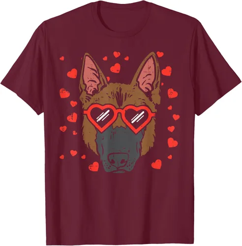 Vista 12 de Camiseta de regalo para perro con cara de pastor alemán, Negro, S