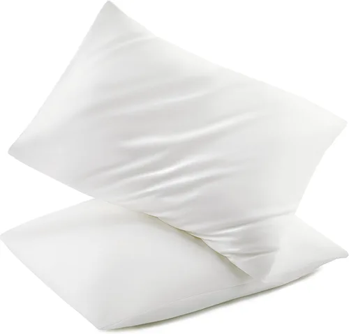 Vista 18 de TILLYOU Paquete de 2 fundas de almohada para niños pequeños con cierre de sobre, 13" x 18" de microfibra sedosa y suave, fundas de almohada de viaje