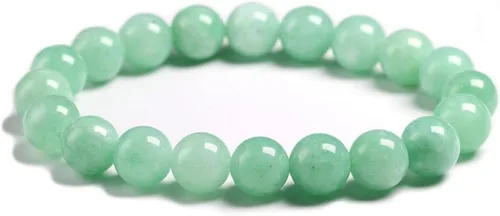 Vista 9 de Jet International New Round Beads Stretch Bracelet Natural Genuine Gift