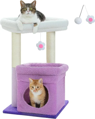 Vista 11 de PEQULTI Árbol para Gatos Torre de Gatos para Gatos Grandes con Postes de Rascar Cubiertos de Sisal y Reposo Extra Grande para Gatos