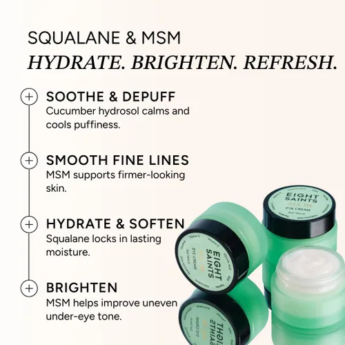Vista 7 de Eight Saints Skin Care All In Crema de ojos, natural y orgánica antienvejecimiento para reducir la hinchazón, arrugas y bolsas debajo de los ojos