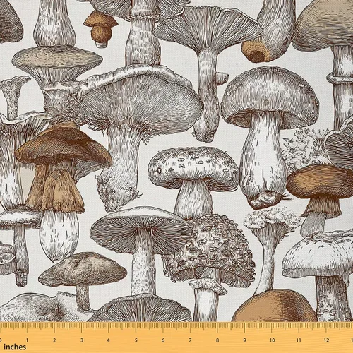 Vista 13 de Tela decorativa de setas lindas de Feelyou por el patio, tela de tapicería de setas de dibujos animados para sillas, tela decorativa impermeable al
