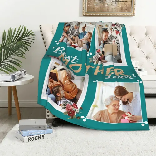 Vista 17 de JCETUNO Regalos personalizados de San Valentín para él y ella, mantas personalizadas con foto, mantas de fotos personalizadas, mantas de fotos