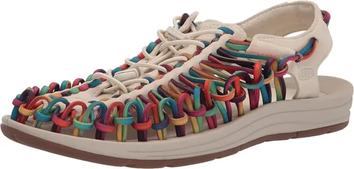 Vista 13 de KEEN Sandalias clásicas Uneek de dos cuerdas para hombre Timberwolf/Plaza Taupe