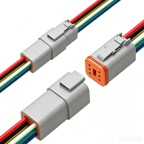 Vista 9 de Newdeli Deutsch - Kit de conectores de 12 pines, impermeable, conector eléctrico de 16 AWG macho y hembra, conectores de cable automotriz