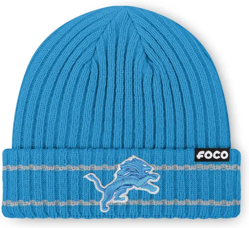 Vista 21 de FOCO NFL - Gorro acanalado con logotipo de equipo de la NFL para hombre