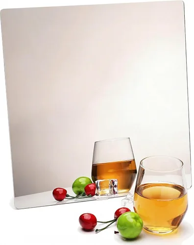 Vista 10 de iCAGY Lámina de espejo autoadhesiva de acrílico para pared, plástico sin vidrio, azulejos de espejo de seguridad para niños, rectángulo de pared, 6