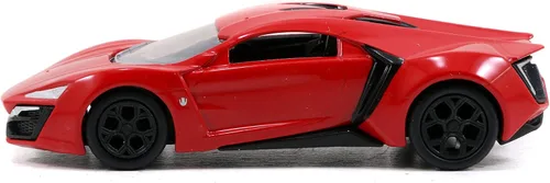 Vista 7 de Jada Toys Fast & Furious 1:55 Lykan Hypersport Build N' Collect - Kit de modelo, juguetes para niños y adultos, color rojo