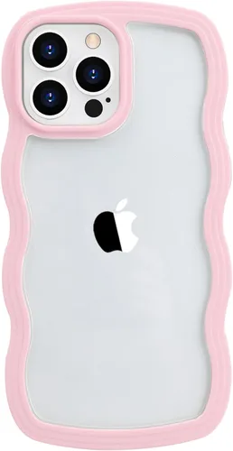 Vista 18 de LOEV Funda transparente diseñada para iPhone 7 Plus, iPhone 8 Plus con borde ondulado, bonita funda transparente con forma de onda rizada, a prueba