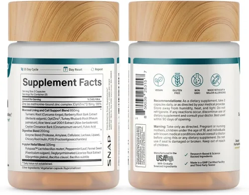 Vista 11 de Snap Supplements Suplemento para la salud intestinal y paquete