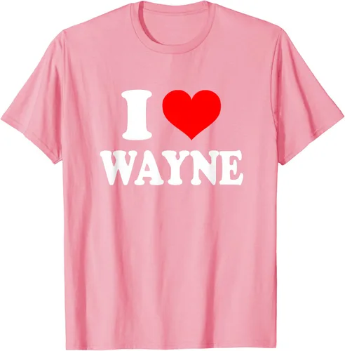 Vista 94 de Wayne - Camiseta I Heart Wayne - I Love Wayne, Negro, S