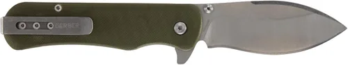 Vista 7 de Gerber Gear Confidant - Cuchillo de bolsillo EDC, cuchillo plegable de borde liso de 3.2 pulgadas, verde OD y bambú