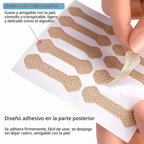 Vista 4 de Tratamiento de uñas encarnadas, 100 tiras transpirables de uñas encarnadas, herramienta de uñas encarnadas sin dolor, pedicura profesional