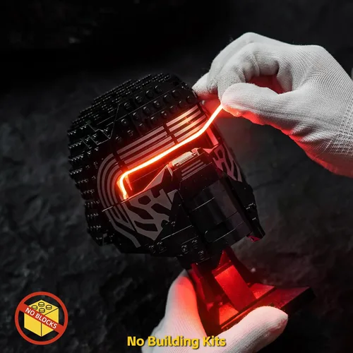 Vista 2 de BrickBling - Luz LED compatible con casco Lego Kylo Ren 75415