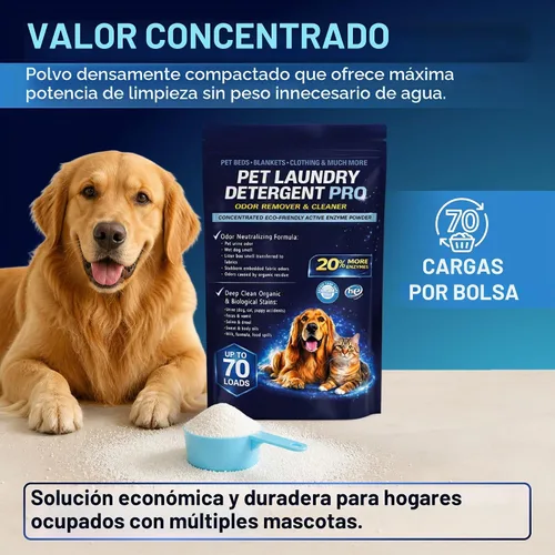 Vista 7 de Detergente para ropa para mascotas Pro removedor de olores enzimáticos