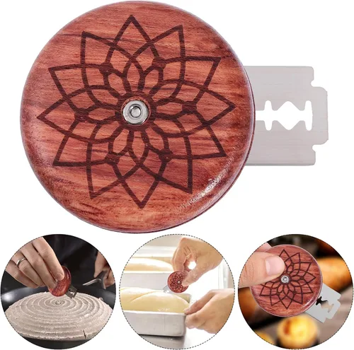 Vista 7 de DOITOOL Herramienta de puntuación cojo de pan, cuchillo cortador de pan para panaderos de masa madre, cuchillo de puntuación para baguette artesanal