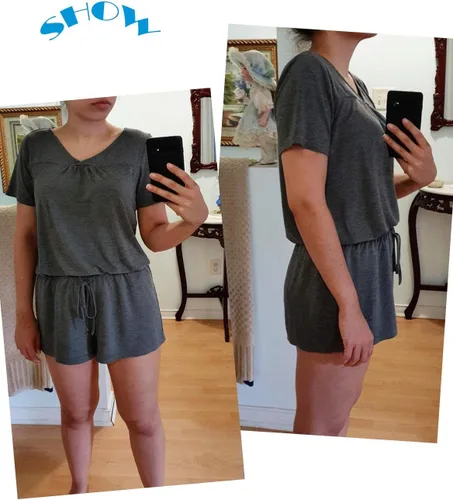 Vista 5 de Avidlove - Conjunto de pijama para mujer, camiseta de manga corta y pantalones cortos, ropa para dormir disponible en tallas S-XXL.