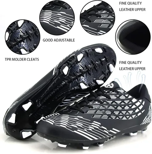 Vista 4 de Juzecx Mens Soccer Cleats FGAG Football Shoes Training Firm Ground Soccer Shoes