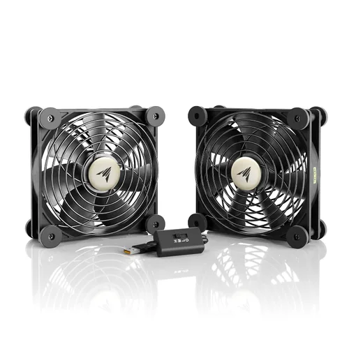 Vista 14 de AC Infinity MULTIFAN Mini, Ventilador USB Compacto de 40mm x 20mm, Certificado UL para Equipo VR, Acuario, Roku, Router, Raspberry Pi, Cosplay