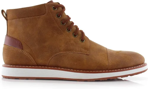 Vista 2 de Ferro Aldo Birt MFA506027 - Calzado deportivo medio alto para hombre con espuma viscoelástica, casuales, cuero vegano del desierto, Botas Chukka