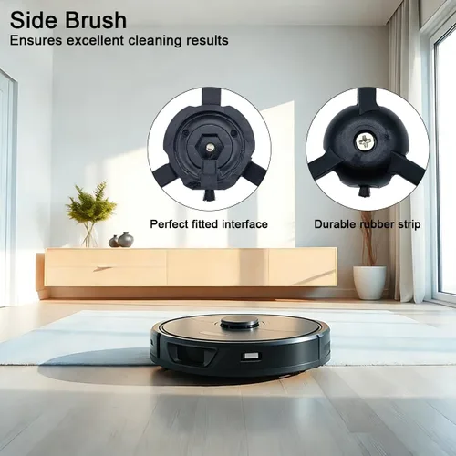 Vista 5 de Paquete de 4 cepillos laterales de repuesto compatibles con Roborock S8 Pro Ultra, S7 Max Ultra, Qrevo, RoborockQrevo Slim, S7 MaxV/S7/Q7Max/Q8