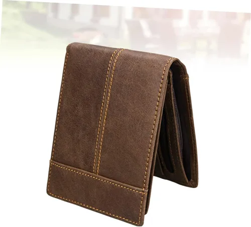 Vista 7 de VALICLUD 2 uds hombre monedero para hombre monedero moderno monedero delgado carteras para hombres hombres billetera plegable masculino titular