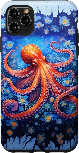 Vista 13 de Funda con diseño de criatura marina de pulpo Kraken para iPhone 17