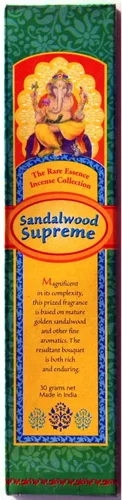 Vista 2 de Incense Sandalwood Supreme - Caja de 1.06 oz - Se vende en cantidades de 4 cajas