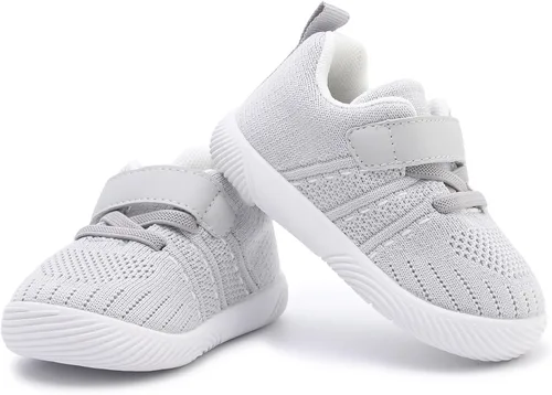 Vista 3 de Zapatos de bebé para niño y niña, zapatos para caminar sin cordones para bebés, zapatos para primeros pasos, 6, 9, 12, 15, 18, 24 meses