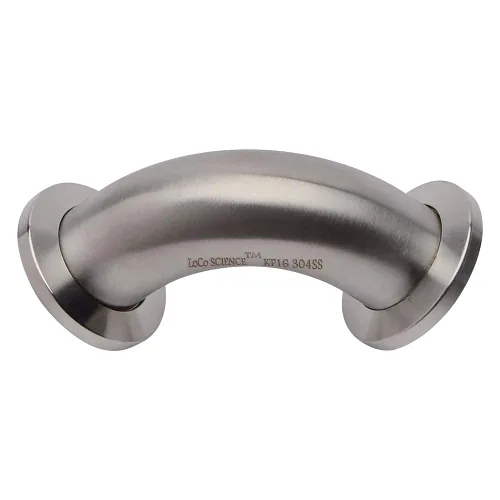 Vista 2 de Adaptador de acero inoxidable para accesorios de tubería de vacío - KF-16, codo de 90 grados