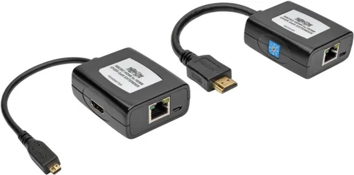 Vista 8 de Tripp Lite - Kit Extensor HDMI sobre Cat5/6 con Control Serial e IR, Transmisor y Receptor de video y audio, 4K x 2K, 1080p @ 24/30 Hz, con un rango