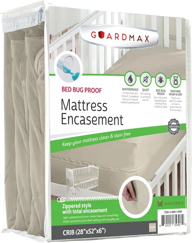 Vista 109 de Protector de colchón Guardmax con cremallera funda contra insectos para cama 100% impermeable suave, hipoalergénico y transpirable