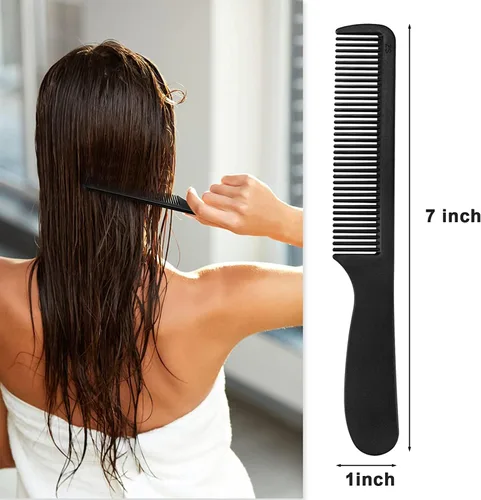 Vista 8 de 30 cepillos de dientes desechables con pasta de dientes y peine envueltos individualmente, 0.35 onzas de pasta de dientes, peine negro de 7