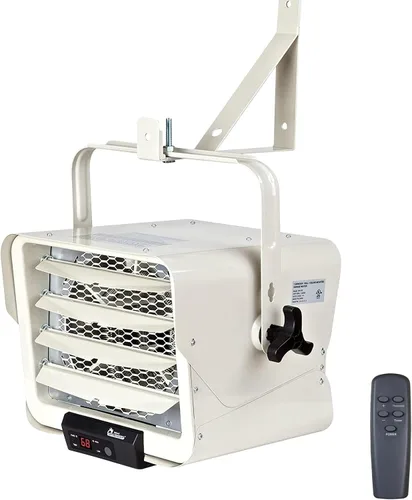 Vista 8 de Dr. Infrared Heater DR-966 Calentador Comercial de Garaje de Taller Cableado de 240 Voltios, 3000 Vatios / 6000 Vatios