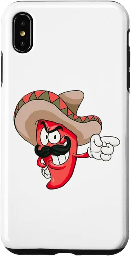 Vista 7 de Funda para iPhone 12 mini chile rojo picante con diseño de chile en forma de sombrero