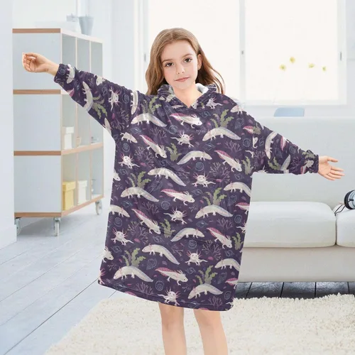 Vista 4 de Mantas para niños, súper suaves, cálidas, acogedoras, de gran tamaño, con bolsillo, regalos de 3 a 14 años para niños y niñas y adolescentes