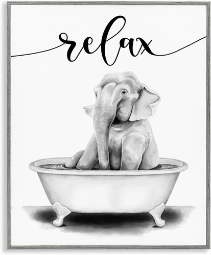 Vista 24 de Lindo conejo bebé en toallas de baño burbujas de jabón' Arte Giclée enmarcado