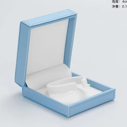 Vista 7 de Oirlv Caja de regalo de pulsera preciosa azul para boda, Navidad, cumpleaños, caja de regalo para mujeres y niñas, caja de regalo de joyería