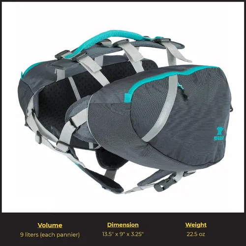 Vista 10 de Mountainsmith K-9 mochila para perro Arnés de mochila canina, ajustable, portador de bolsa de sillín, para senderismo y campamento