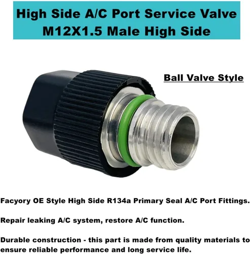 Vista 7 de Kit de núcleo de válvula de aire acondicionado Tapa y válvula AC R12 R134a Junta de teflón Refrigeración A/C Servicio de Aire Acondicionado
