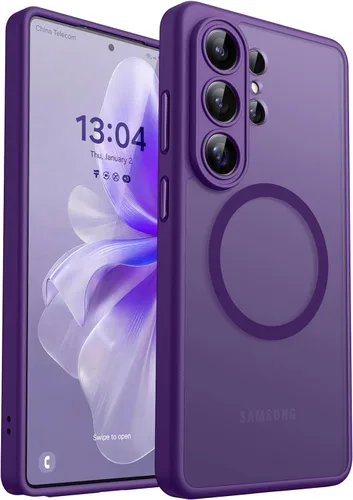 Vista 24 de CANSHN Funda diseñada para Samsung Galaxy A16-5G [protección completa de la cámara] [compatible con Magsafe] funda protectora trasera translúcida