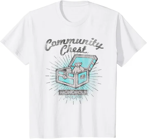 Vista 15 de Monopoly Camiseta Community Chest, gris, S Gris Oscuro