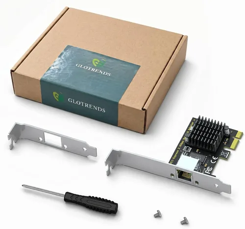 Vista 9 de GLOTRENDS LE8105 - Tarjeta de red de 2,5 Gb para PC de sobremesa, servidor, puerto RJ45, velocidad de 2500/1000/100 Mbps