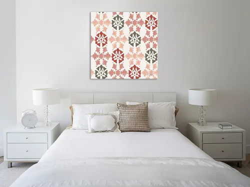 Vista 2 de Jaxson Rea "Vintage Petals Pattern VA Gallery Wrapped Canvas by Katie Pertiet, 12" x 12